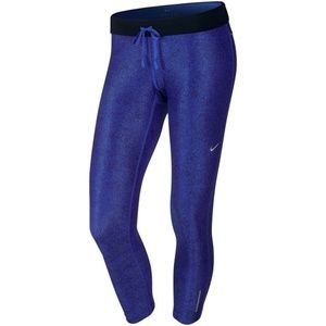 NIKE Relay Dri Fit Printed Running Capri Leggings